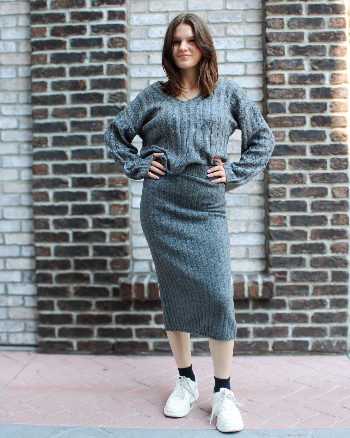 Hannah Midi Knit Skirt