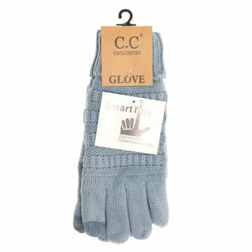 Knit Fuzzy Lined Smart Tip Gloves