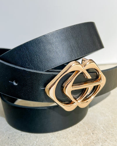 Gold Double Buckle Belt