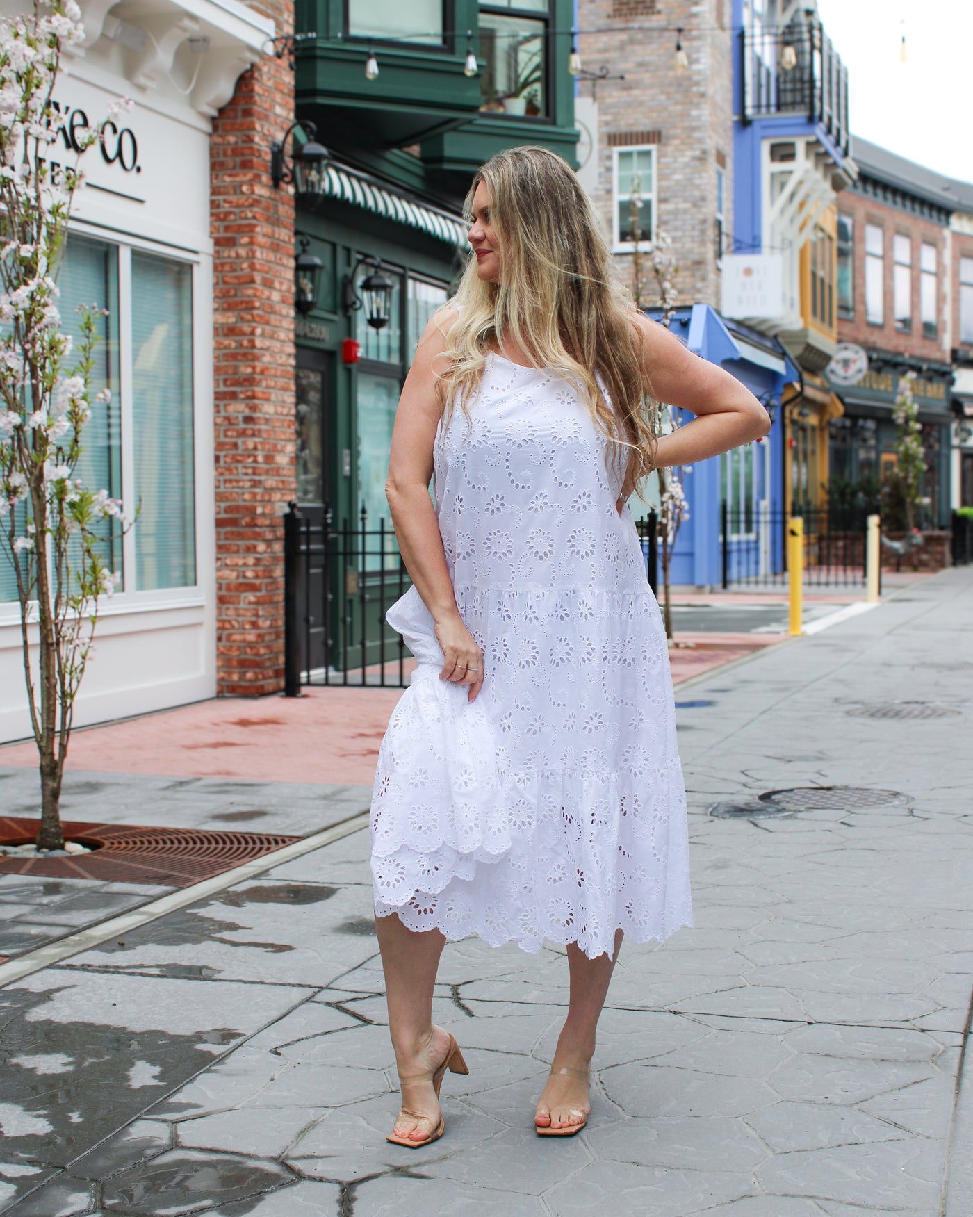 Maxi Dress with Eyelet