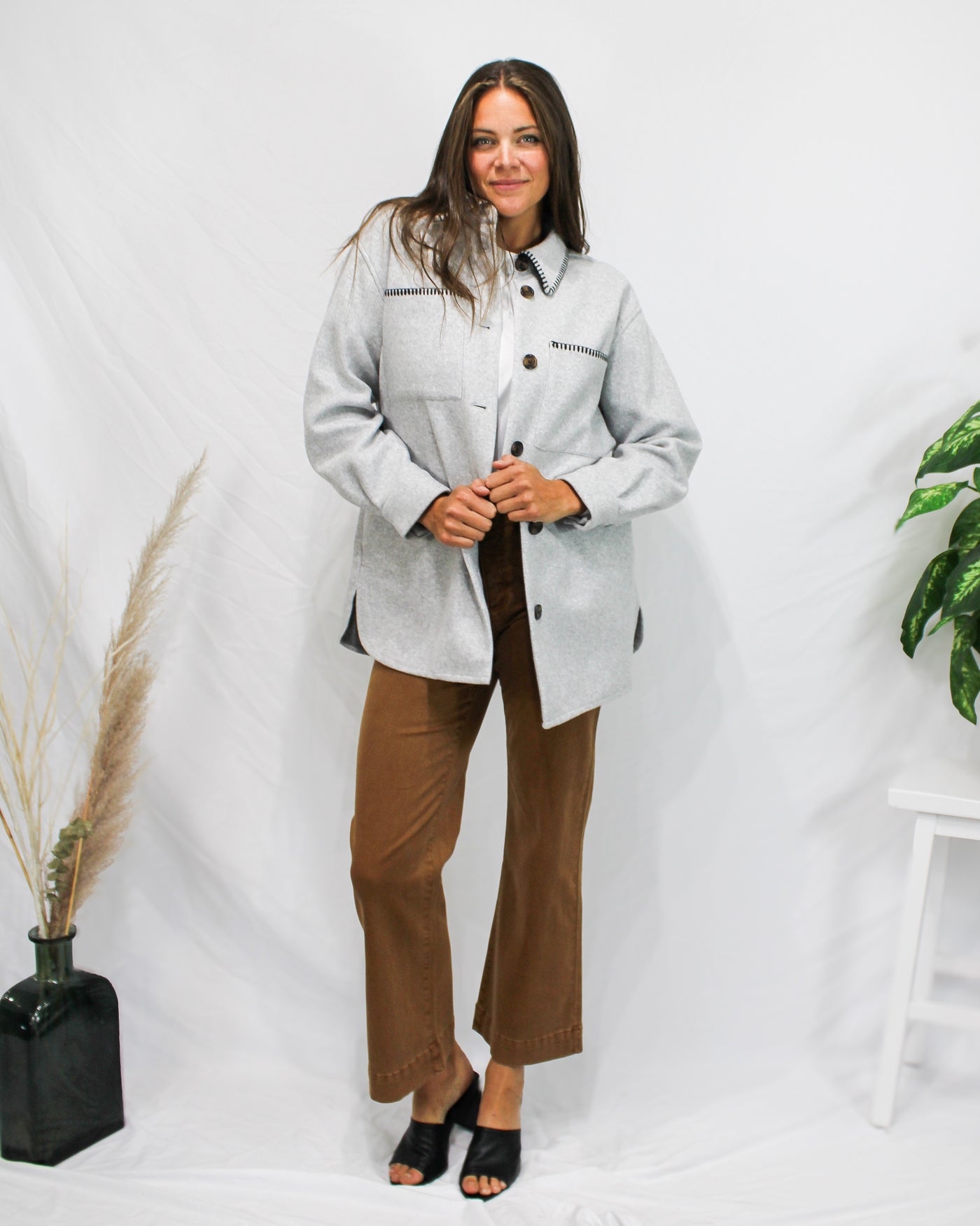 Button Front Coat