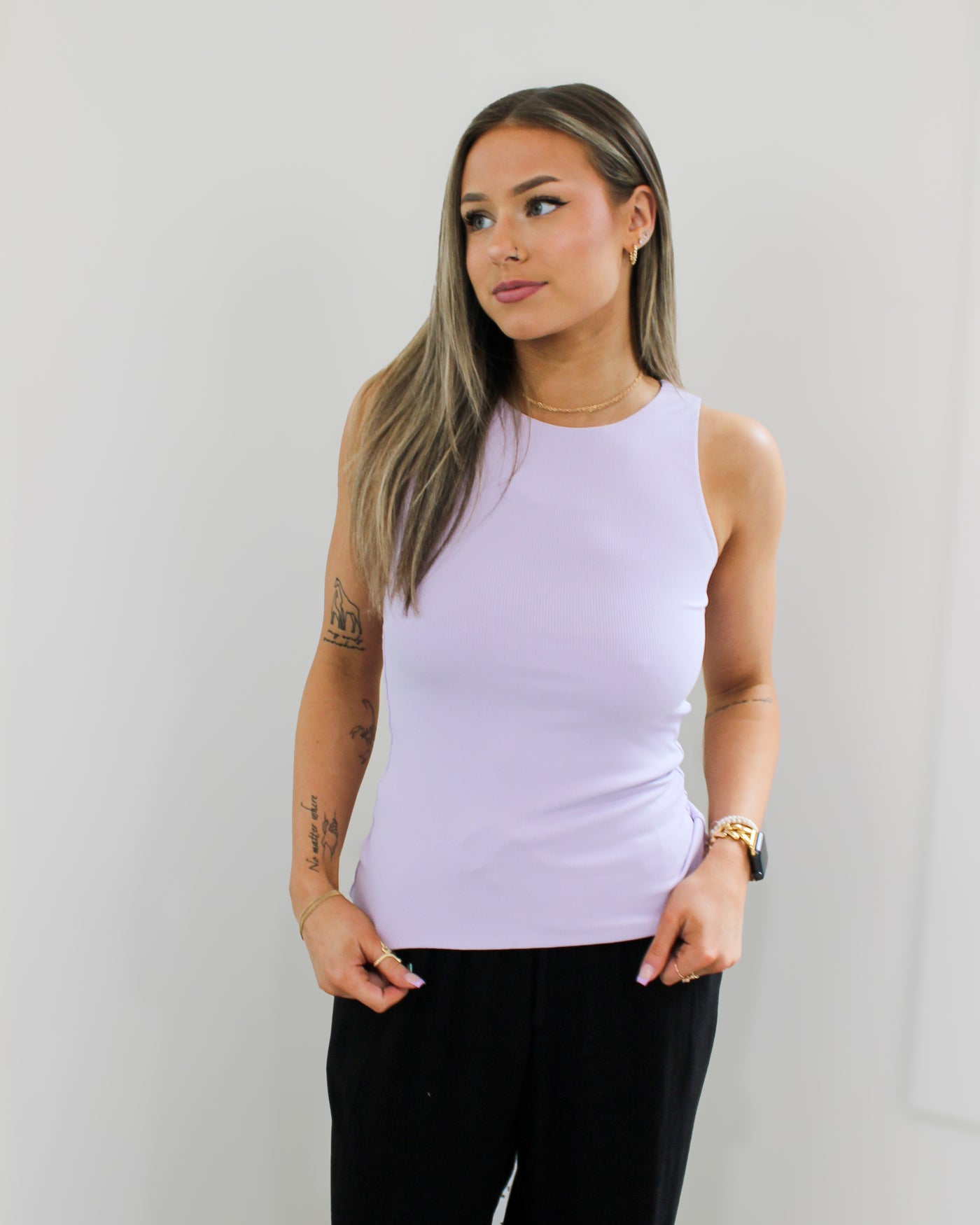 Maria Ribbed Crewneck Tank