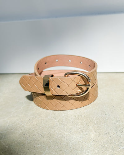 Fashion Belt w/ Gold Buckle