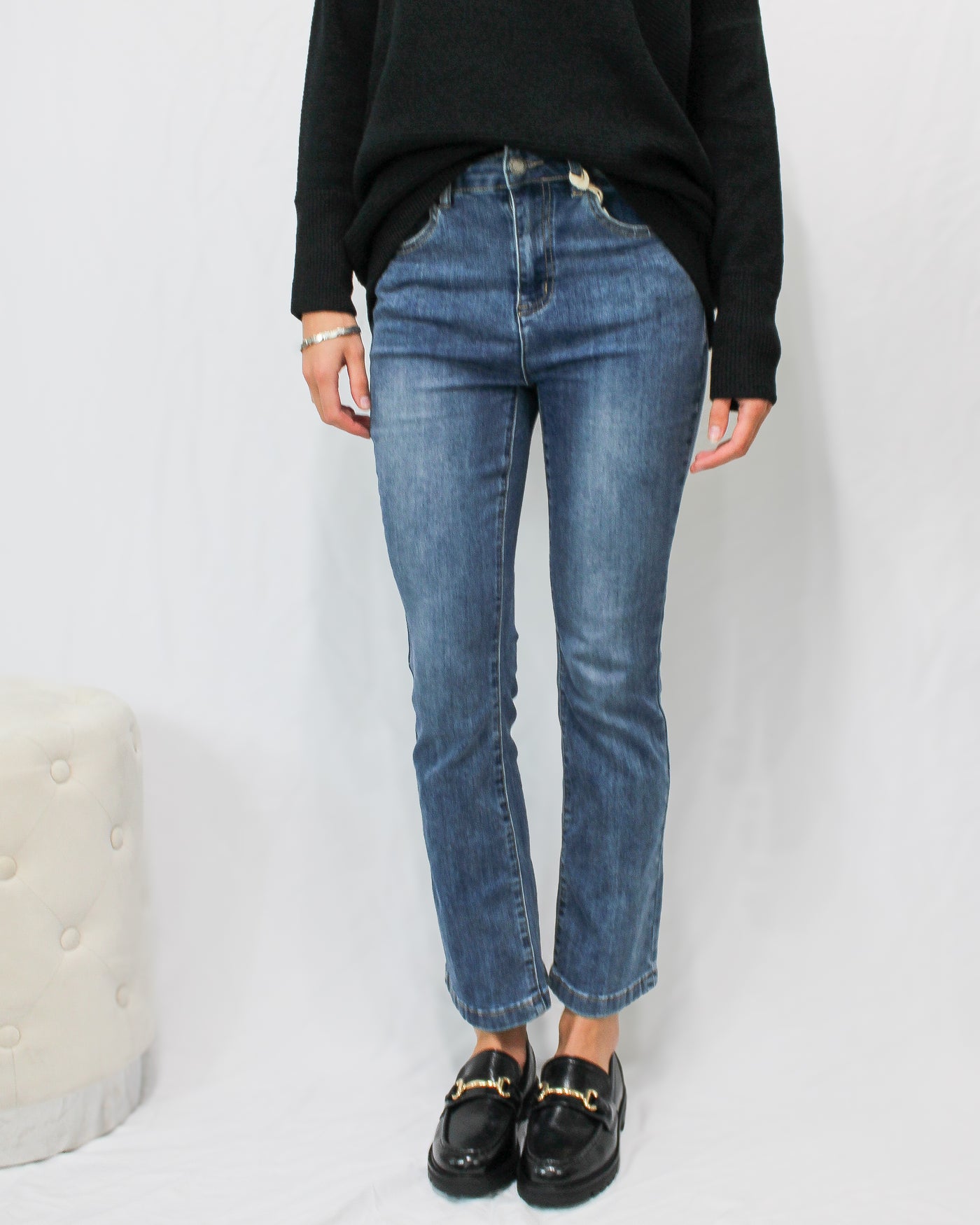 Ankle Length Bootcut Jeans