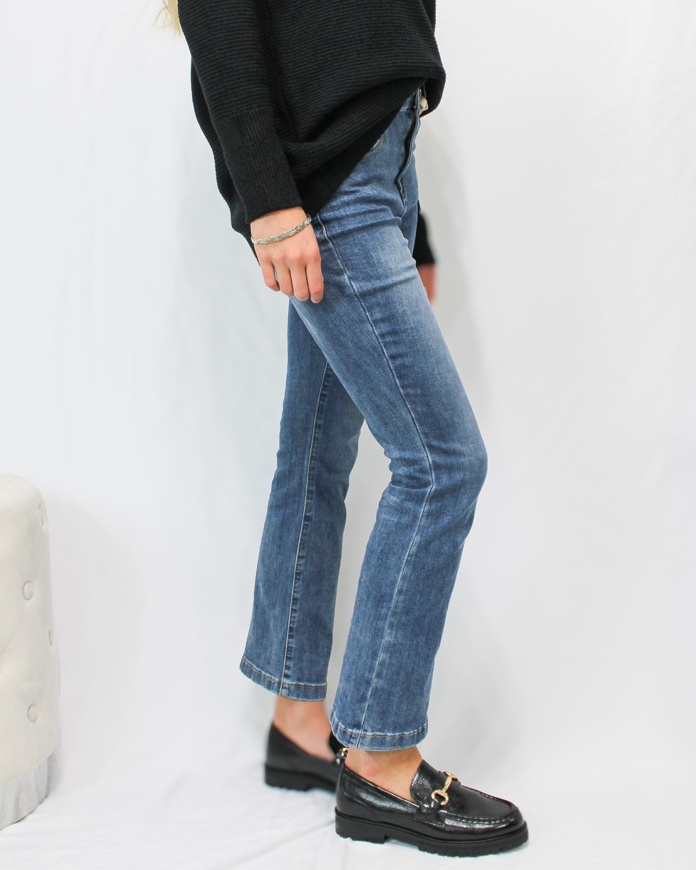 Ankle Length Bootcut Jeans